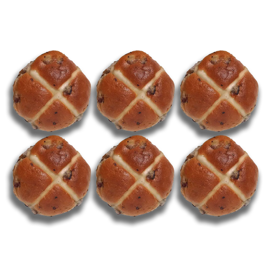 HOT CROSS BUNS 6 PKT